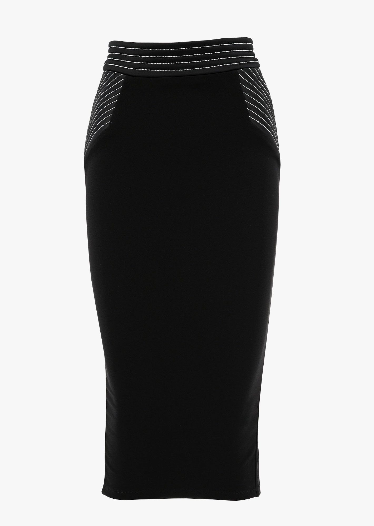 Black Bodycon Midi Skirt